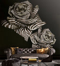 Roberto Cavalli 8 Nolu Koleksiyon Panel Kağıt Zebra Rose