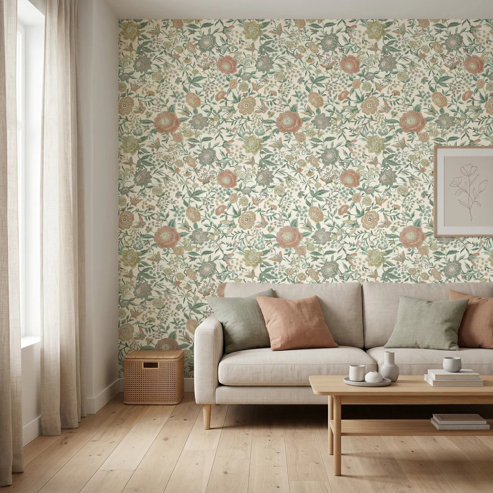 Missoni Home 1 Oriental Garden Çiçek Desen Vinil Duvar Kağıdı