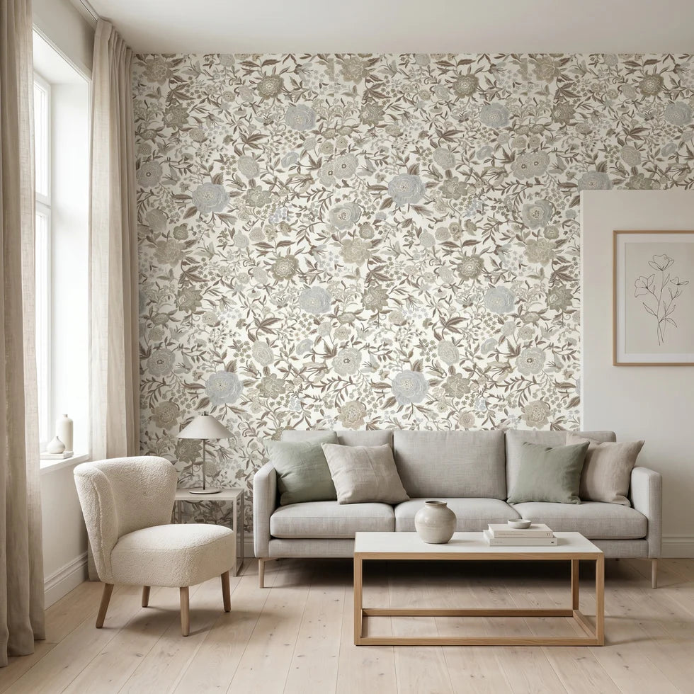 Missoni Home 1 Oriental Garden Çiçek Desen Vinil Duvar Kağıdı