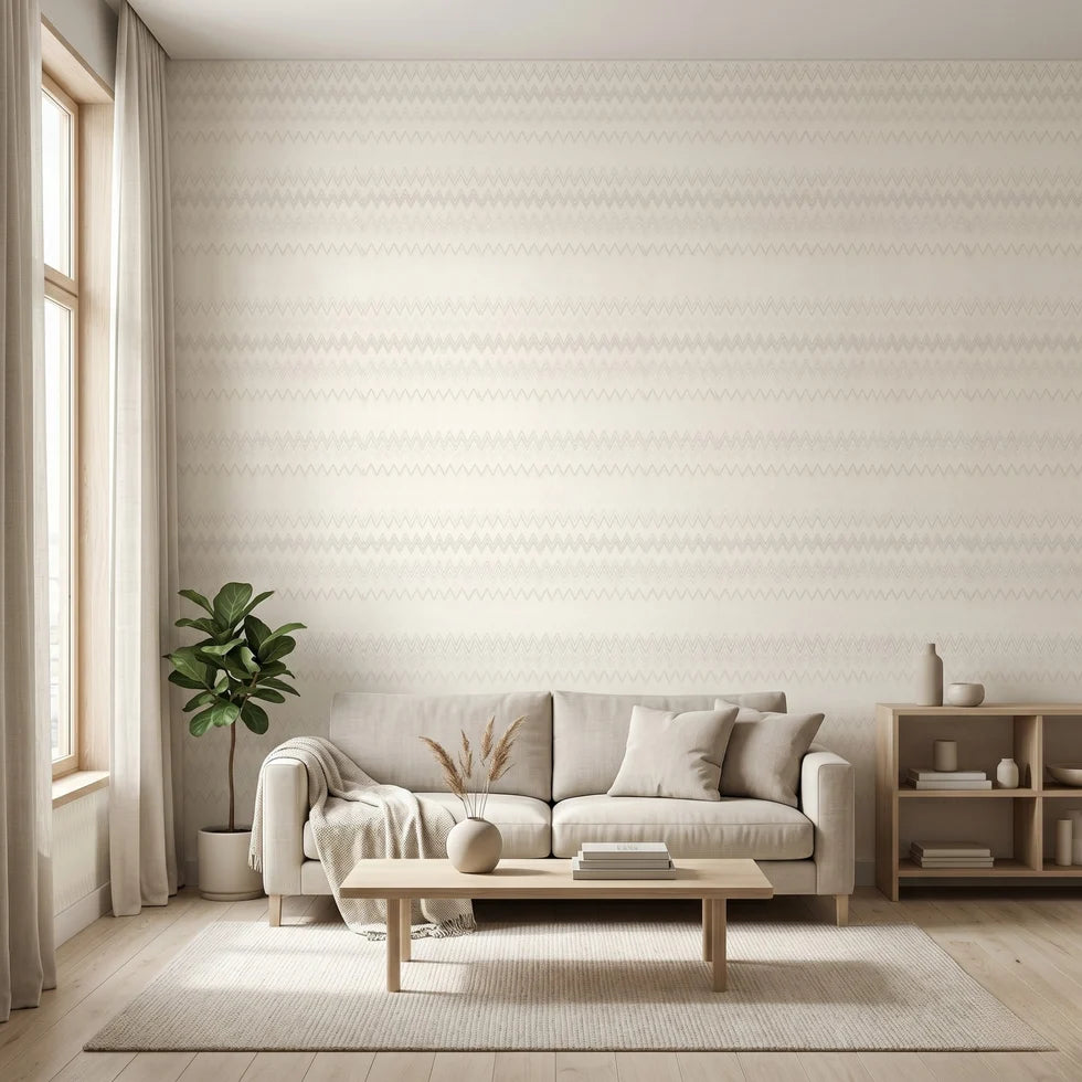 Missoni Home 1 ZigZag Multicolore Vinil Duvar Kağıdı