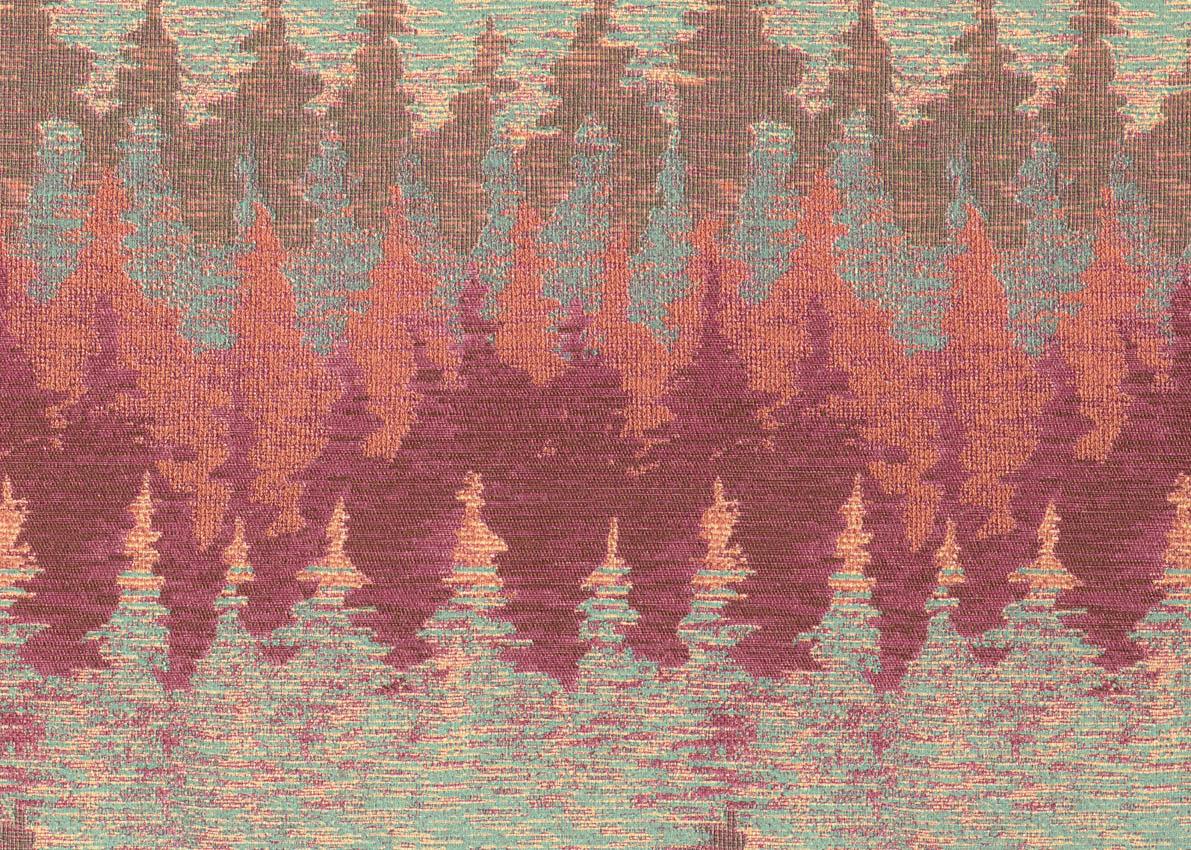 Missoni Home Alpler Koleksiyonu Mor Ve Kahve Tonları Duvar Kağıdı