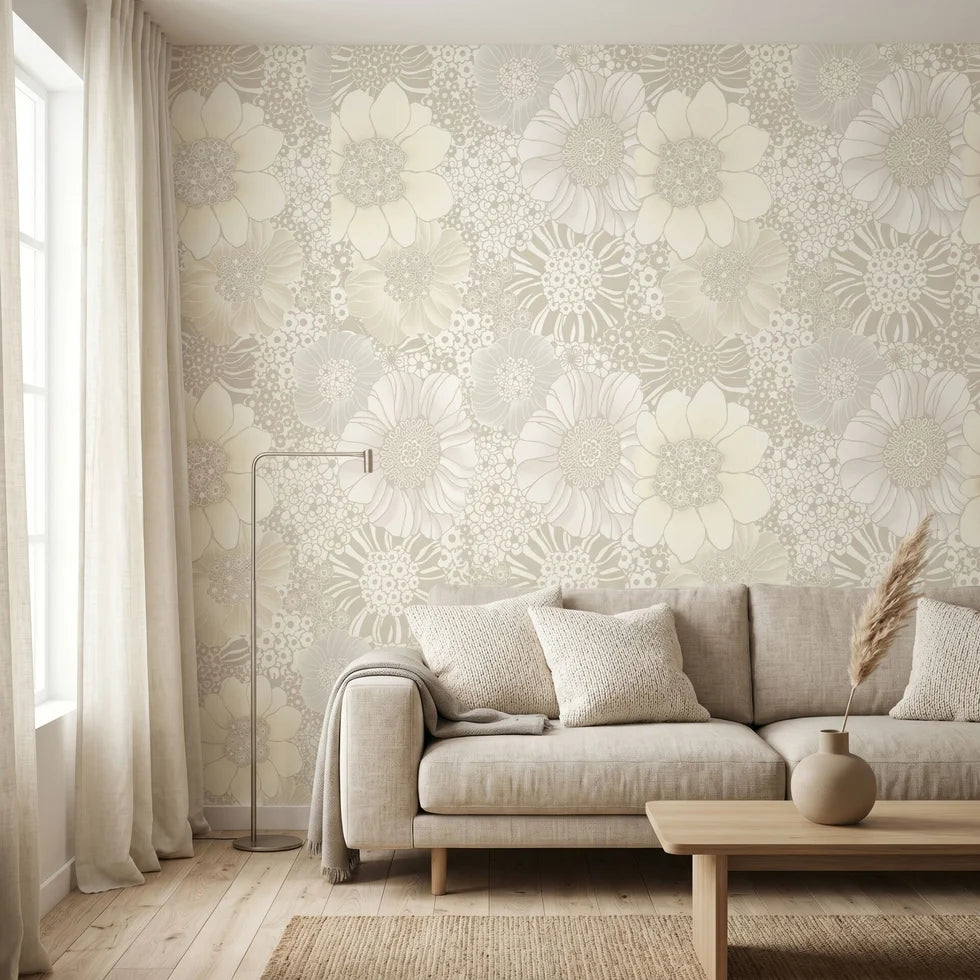 Missoni Home 1 Anemones Garden Büyük Çiçekler Duvar Kağıdı