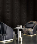 Roberto Cavalli Leopar Desen Siyah Duvar Kağıdı
